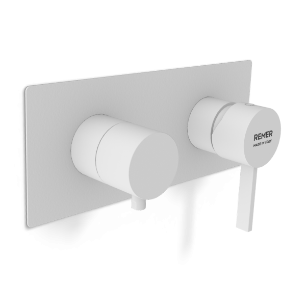 Смеситель для душа Remer Metrica MC92ZWBBO, белый матовый