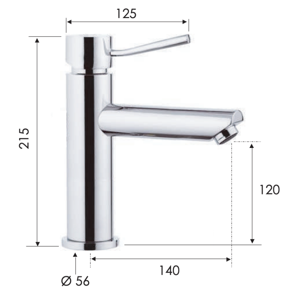 Смеситель для раковины Remer Minimal N11A