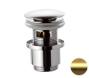 Донный клапан с переливом 1”1/4 Remer 905CC2114BG, золото брашированное