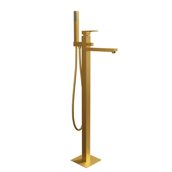 Смеситель для ванны Remer Absolute AU08BG, золото брашированное