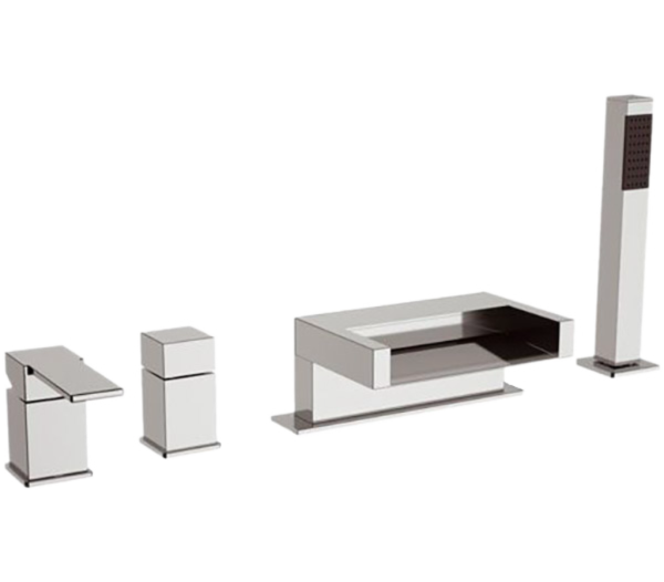 Смеситель для ванны Remer Qubika Cascata QC06