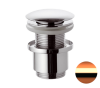 Донный клапан без перелива 1”1/4 Remer 904CC2114RL, медь глянцевая