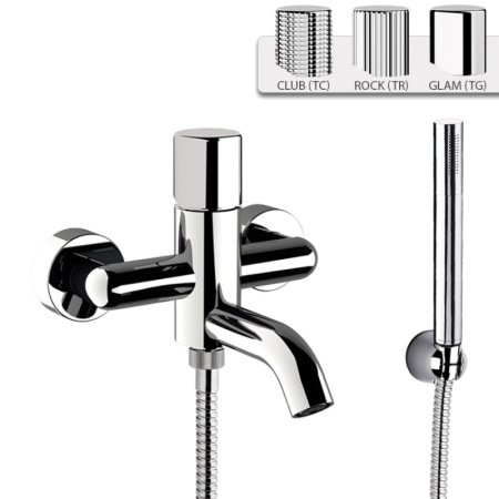 Смеситель для ванны Daniel Trilogy TG61015, чёрный матовый