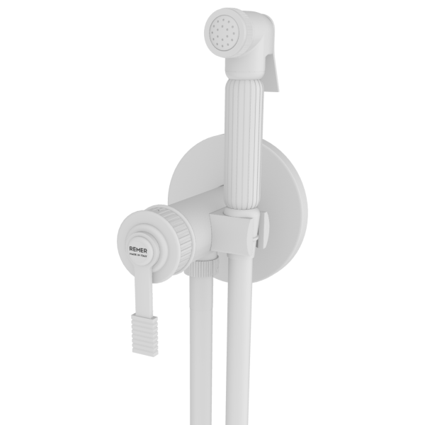 Гигиенический душ со смесителем Remer Atelier AL65ZBO, белый матовый