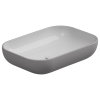 Раковина накладная биколор 60x42 см GSG Ceramic Design Easy EALAVRE60BI000/038, White/Fumo Matt