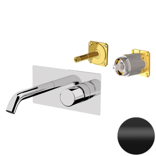 Смеситель для раковины Daniel Trilogy TG632KB15, чёрный матовый