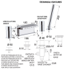 Смеситель для ванны Remer Minimal N06317MM