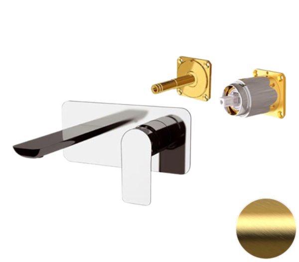 Смеситель для раковины Remer Infinity I15KBBG, золото брашированное