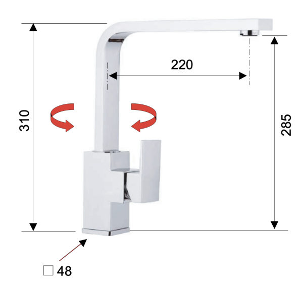 Смеситель для кухни Remer Q-Design QD42U