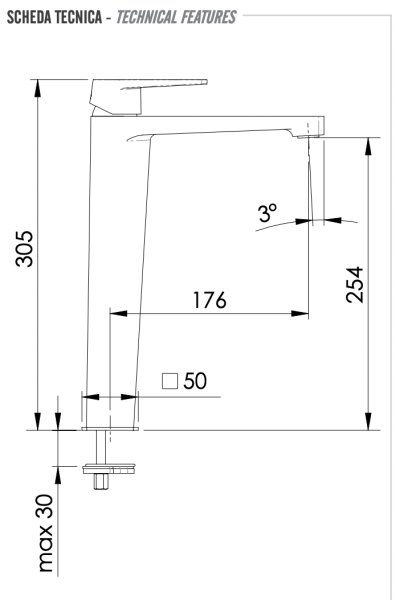 Смеситель для раковины Remer Dream D10L