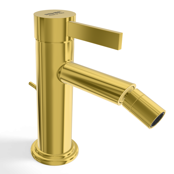 Смеситель для биде Remer Metrica MC20DO, золото глянцевое