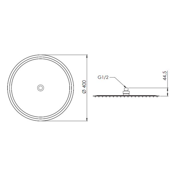 Верхний душ с шарнирным соединением Remer SS357UFM40X