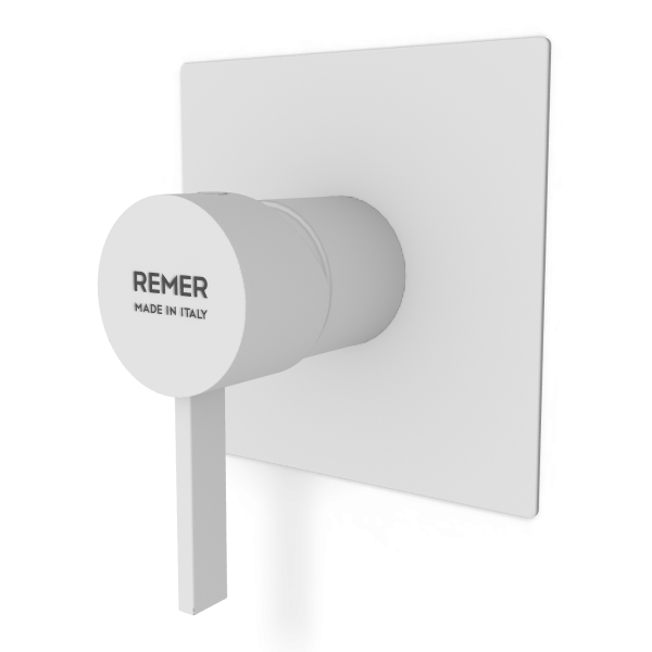 Смеситель для душа Remer Metrica MC30QBO, белый матовый