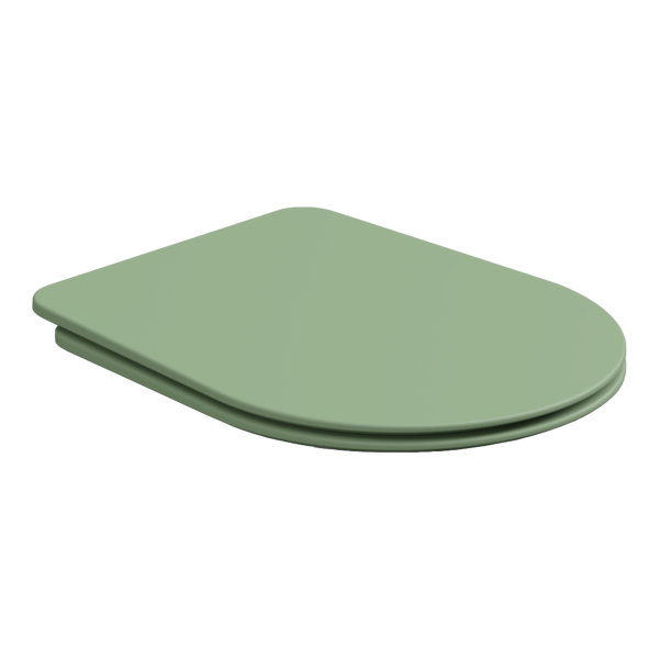 Крышка с сиденьем для подвесного унитаза с микролифтом GSG Ceramic Design Hit! HICOPRSLTICR031, Salvia Matt