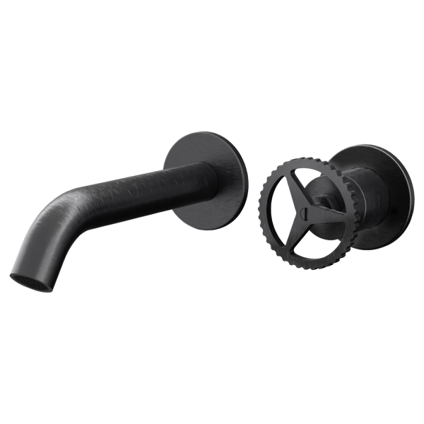 Смеситель для раковины Remer Chrono CH15PLWBCFP, черный брашированный хром