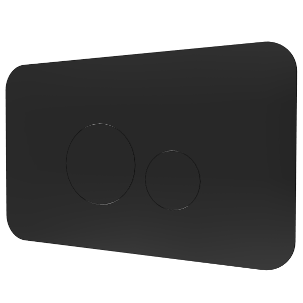 Кнопка смыва Remer RB810CFP, черный брашированный хром