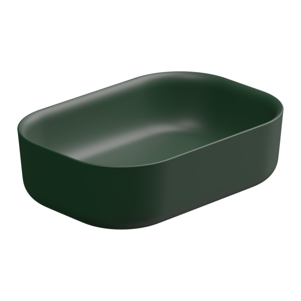 Раковина накладная 60x42 см GSG Ceramic Design Hit! HILAVRE60036, Smeraldo Matt