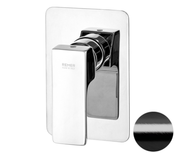 Смеситель для душа Remer Absolute AU30CFP, чёрный брашированный хром