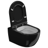 Чаша подвесного унитаза биколор GSG Ceramic Design Like LKWCSOBI000/002, White/Black Shiny