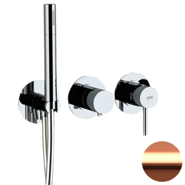 Смеситель для душа Remer X Style X97D3PWBRP, медь брашированная