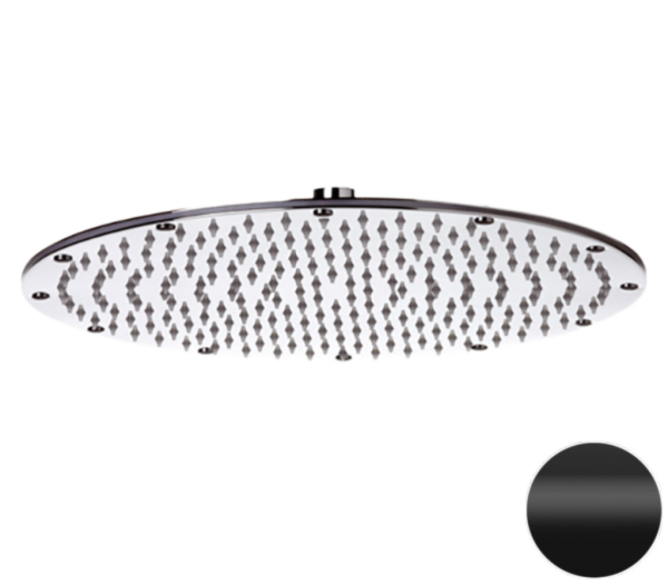 Верхний душ с шарнирным соединением 35 см Remer 359MMXLNO, черный матовый