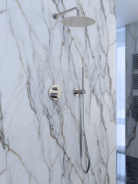 Верхний душ с шарнирным соединением 30 см Mariani B00STXS0130, нержавеющая сталь