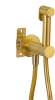 Гигиенический душ со смесителем Daniel Tokyo TX647P4DCDP, золото брашированное