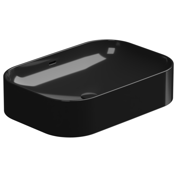 Раковина накладная 60x42 см GSG Ceramic Design Easy EALAVTP60002, черный глянцевый