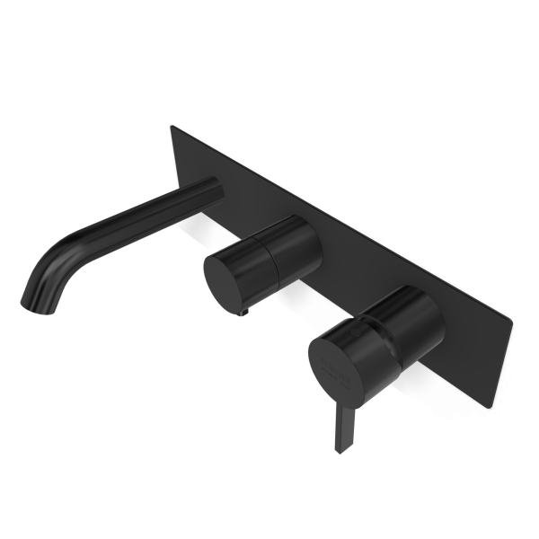 Смеситель для ванны Remer Metrica MC54D2WBCFP, черный брашированный хром