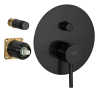 Смеситель для душа Remer X Style X09KBCFP, чёрный брашированный хром