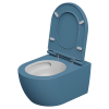 Чаша подвесного унитаза биколор со смывом Eco Clean (торнадо) GSG Ceramic Design Like LKWCSOECBI000/027, White/Denim Matt
