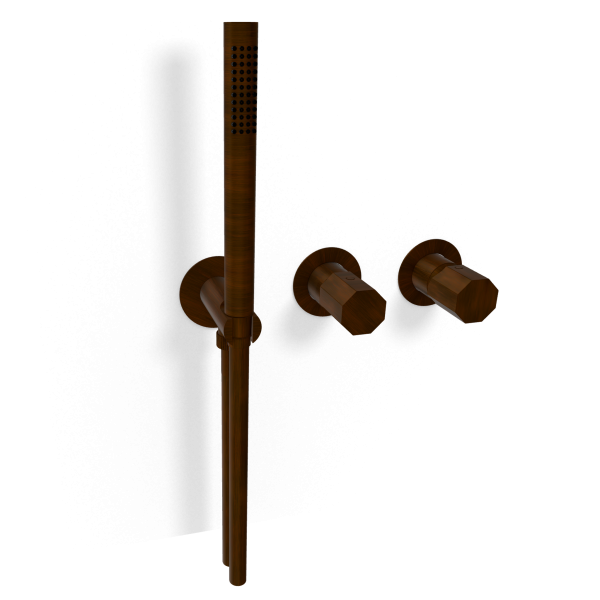 Смеситель для душа Remer Ottagono ON97D3PWBBR, бронза масляная