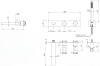 Смеситель для ванны Remer Ottagono ON53D2WB
