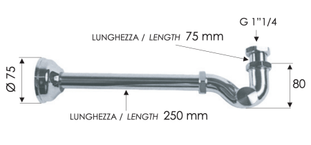 Сифон 1”1/4 Remer 971Z114, замак