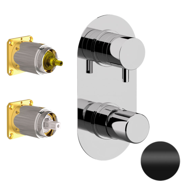 Смеситель для душа Daniel Trilogy TG612D3KB15, чёрный матовый