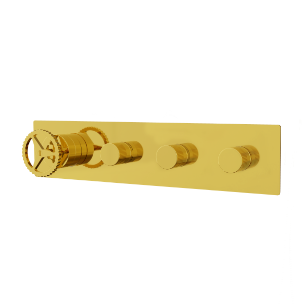 Смеситель для душа Remer Chrono CH98D3DO, золото глянцевое