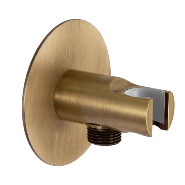 Держатель ручного душа с подключением шланга Remer 337XVO, латунь состаренная