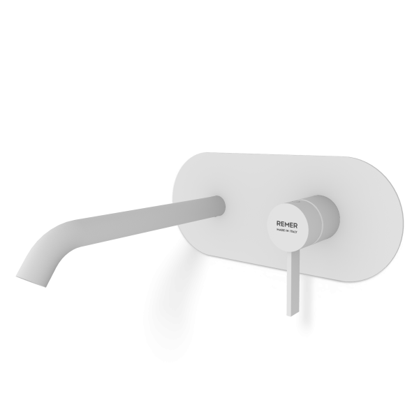 Смеситель для раковины Remer Metrica MC15LWBBO, белый матовый