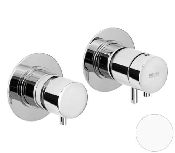 Смеситель термостатический для душа Remer X Style XT96D3BO, белый матовый