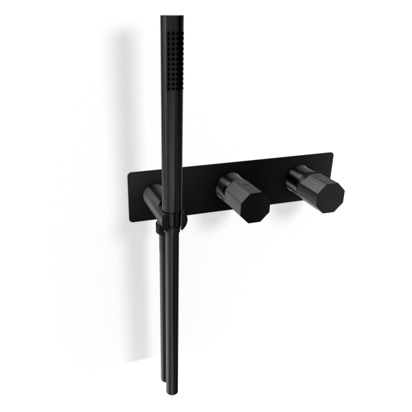 Смеситель для душа Remer Ottagono ON97D3WBCFP, черный брашированный хром