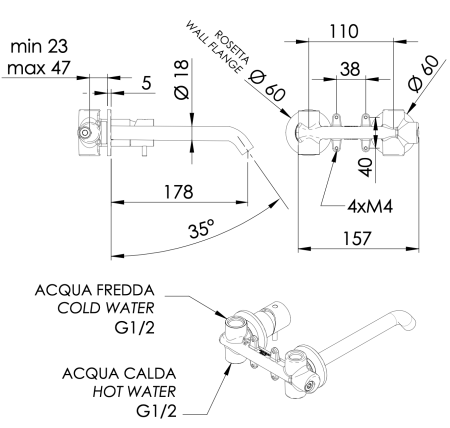 Смеситель для раковины Daniel Tokyo TK632PLCR