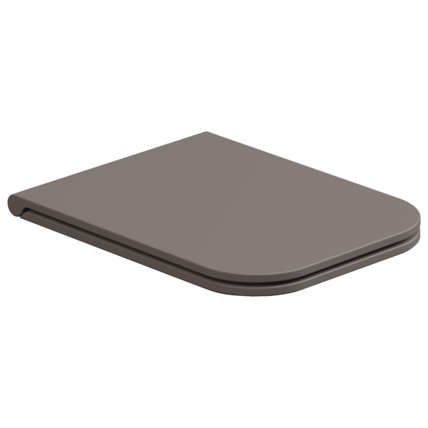 Крышка с сиденьем для подвесного унитаза с микролифтом GSG Ceramic Design Brio BRCOPRSLTICR029, Tortora Matt