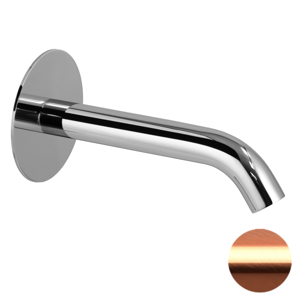 Излив настенный 16 см Remer X Style 91XF90RP, медь брашированная