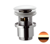 Донный клапан с переливом 1”1/4 Remer 905CC2114RL, медь глянцевая