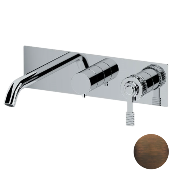 Смеситель для ванны Remer Atelier AL54D2WBBR, бронза масляная