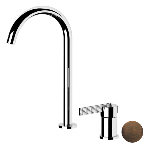 Смеситель для раковины Daniel Club ANC655LOIL, бронза масляная