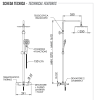 Душевая система термостатическая с изливом Remer EQ34A8CPUFS25G