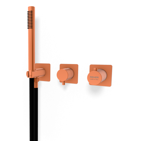 Смеситель для душа Remer X Style XT97D3QPWBRP, медь брашированная