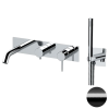 Смеситель для ванны Remer X Style X53D2WBCFP, черный брашированный хром