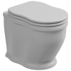 Чаша напольного унитаза с креплением GSG Ceramic Design Time RUTIWC01000FI, белый глянцевый